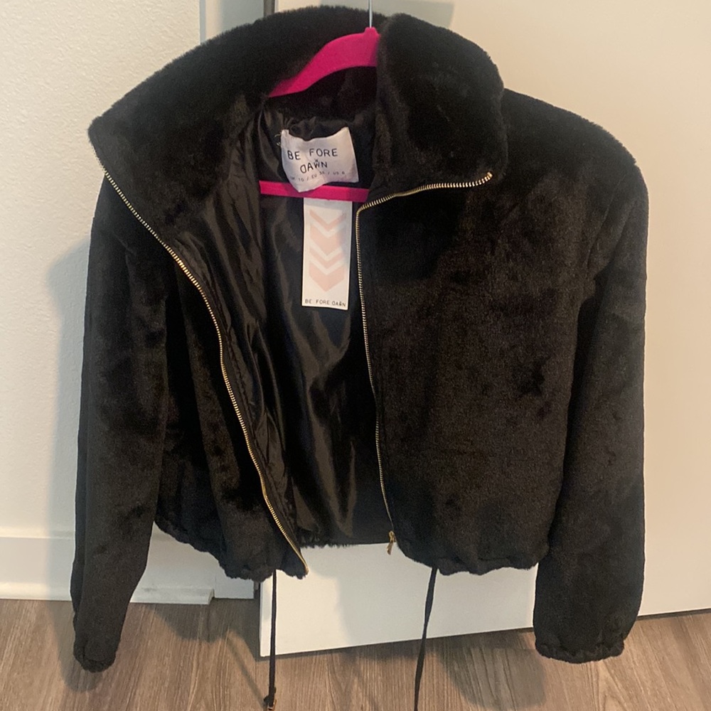 NWT faux fur jacket